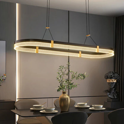 lustre design moderne pour espace créatif et convivial.