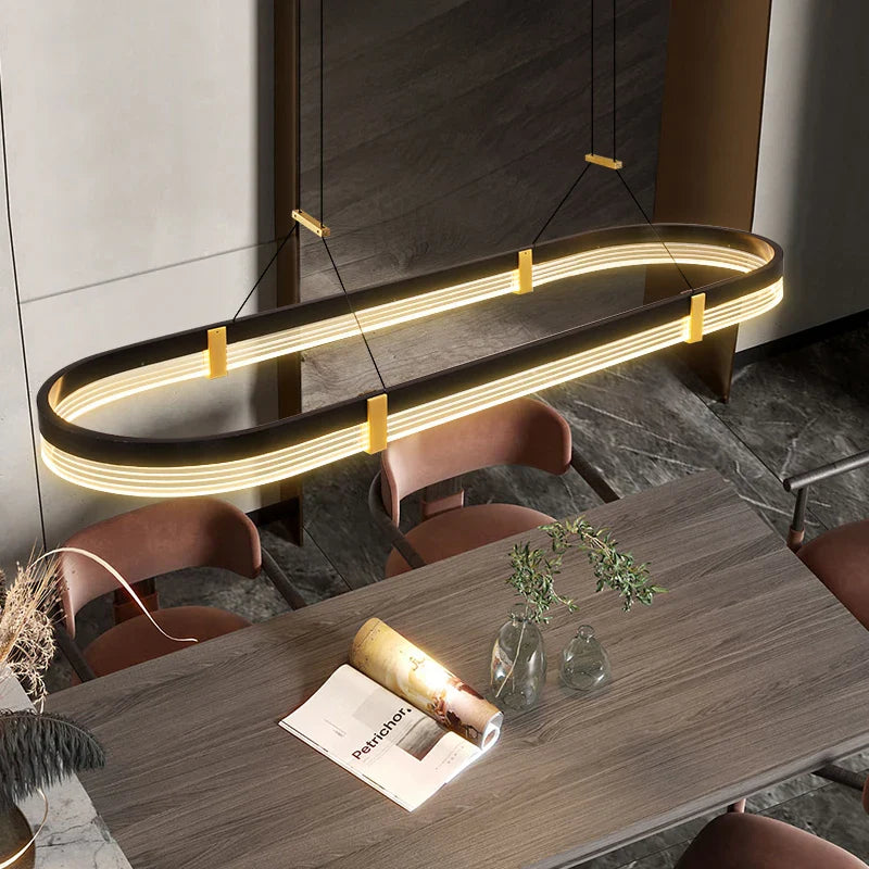 lustre design moderne pour espace créatif et convivial.