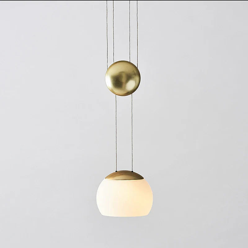 suspension nordique en verre design ajustable style loft.