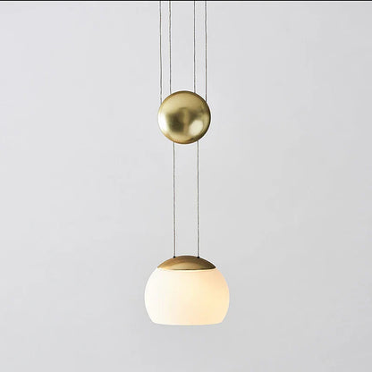 suspension nordique en verre design ajustable style loft.