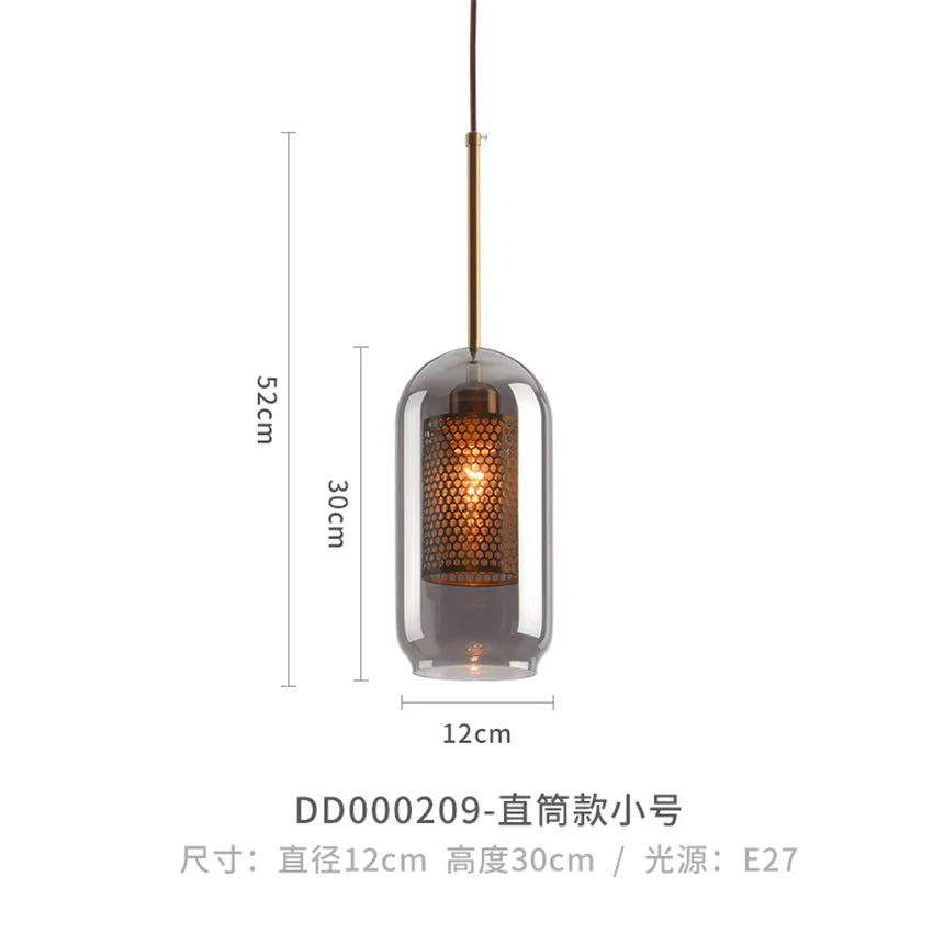 suspension moderne en verre pour décoration intérieure élégante.