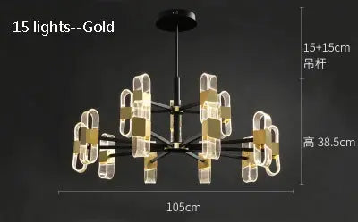 lustre de luxe design pour un éclairage nordique élégant.