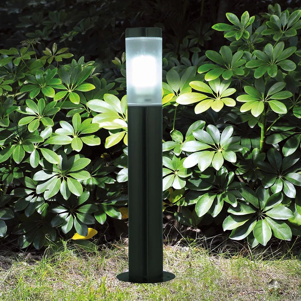 lampe de jardin à led en acier inoxydable pour extérieur.