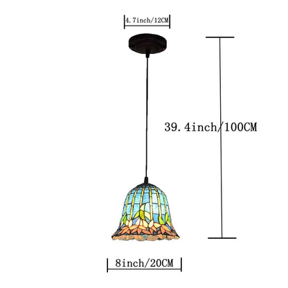 lustre antique européen style nénuphar tiffany pour restaurant et bar.