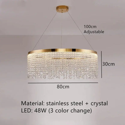 lustre moderne en cristal pour décoration intérieure élégante.