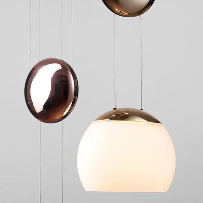 suspension nordique en verre design ajustable style loft.