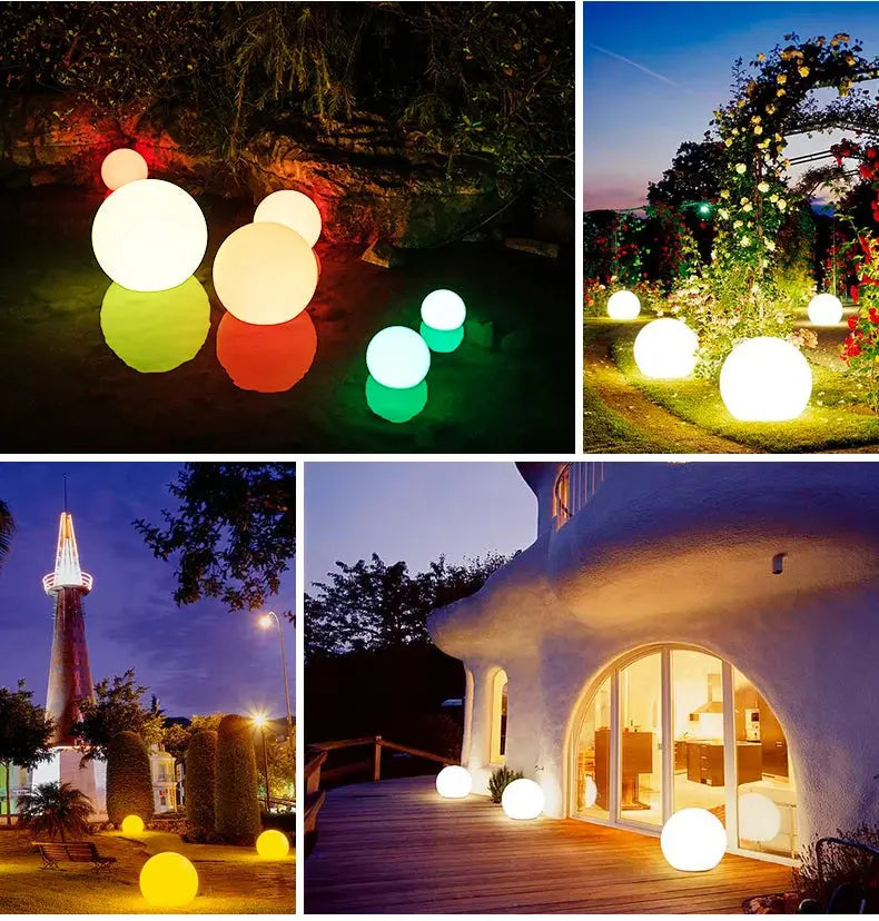 Boule Lumineuse LED pour Extérieurs.