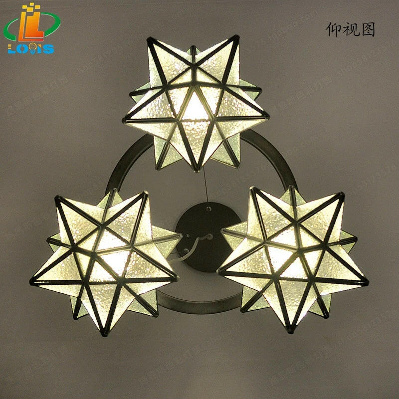 lustre pentacle créatif pour bar restaurant et intérieur.