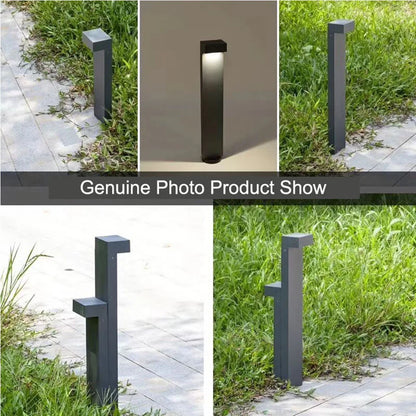 lumière moderne en aluminium pour jardin et chemin extérieur.