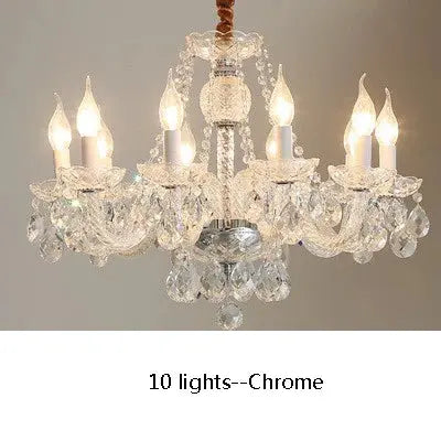 lustre en cristal doré pour décoration intérieure élégante.