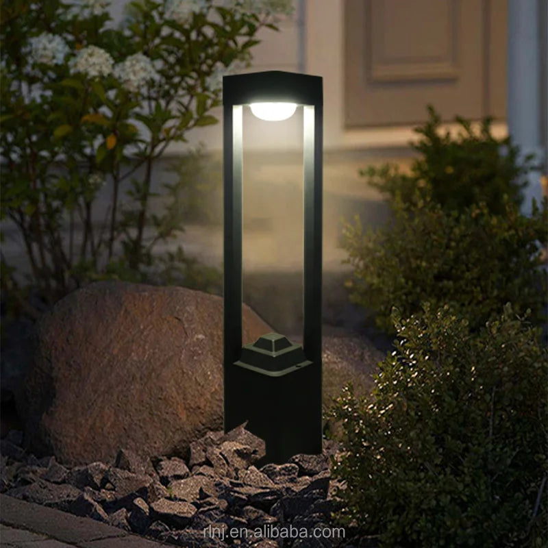 lampes solaires modernes en aluminium pour extérieur étanche éclairage jardin.