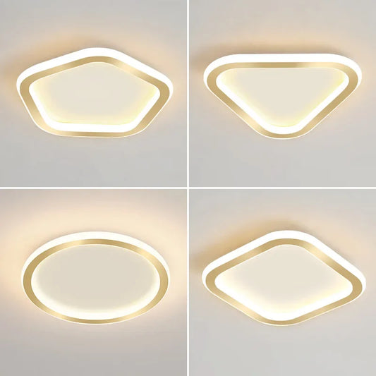 plafonnier moderne doré pour décoration intérieure et luminaires.