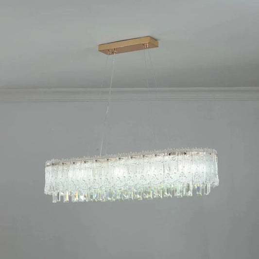 lustre moderne en cristal pour décoration haut de gamme.