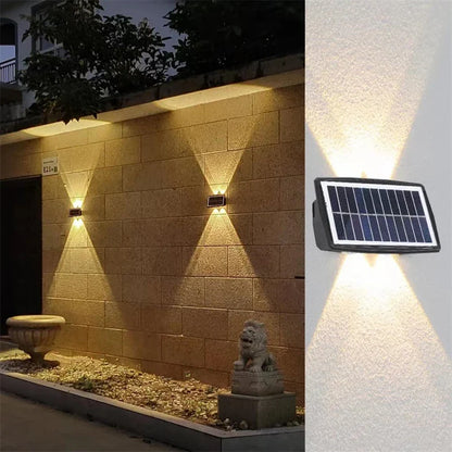 applique murale solaire à led avec contrôle intelligent pour jardin et balcon.