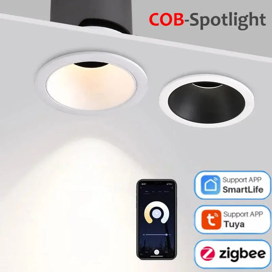 spot led cob zigbee intensité variable en aluminium.