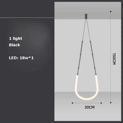 lustre linéaire à led design en acier inoxydable minimaliste.