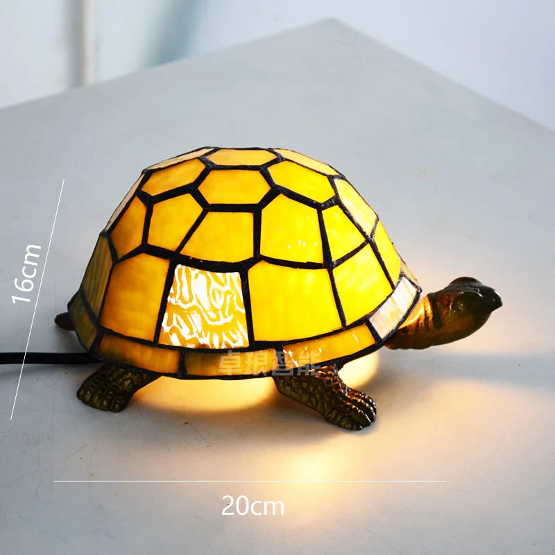 lampe de chevet tortue veilleuse led décorative pour enfant.