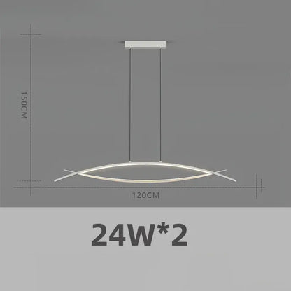 suspension led moderne pour espace contemporain et minimaliste.