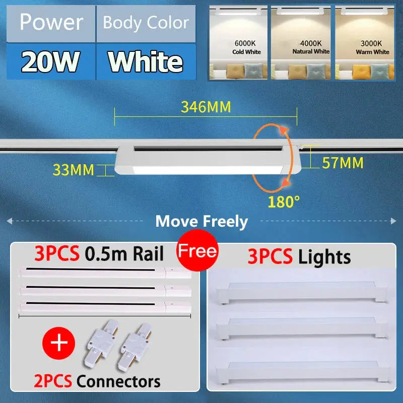 ensemble de plafonniers led pour magasin de vêtements.