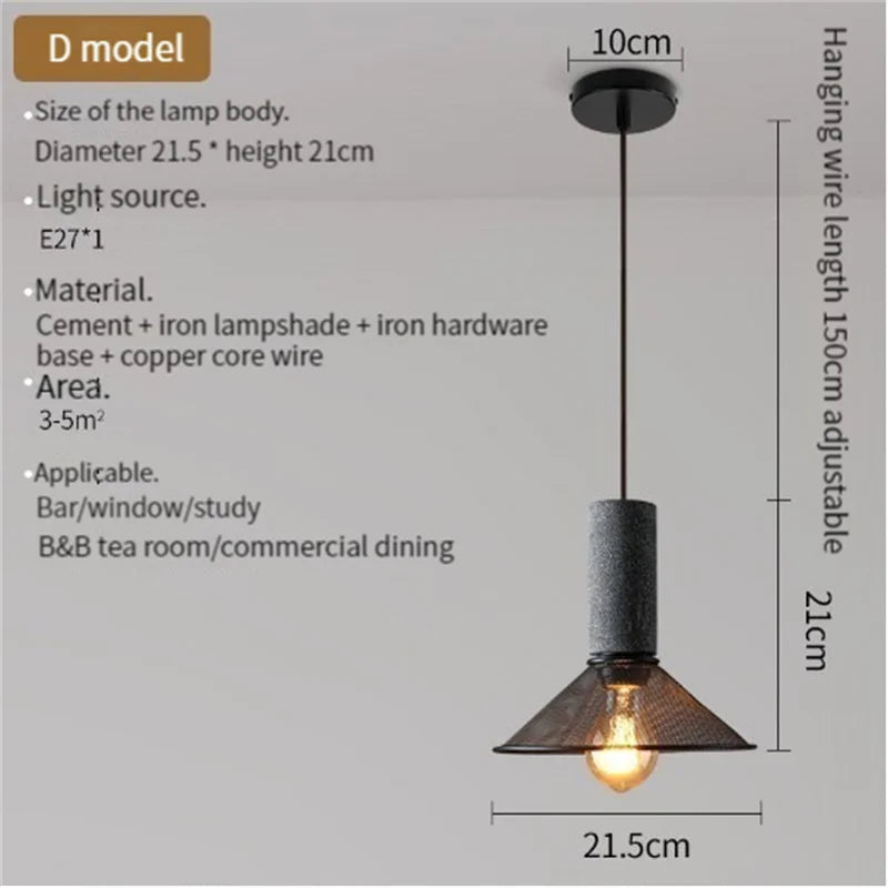 suspension industrielle en béton pour décoration intérieure Rayonnia  Luminaire Rayonnia