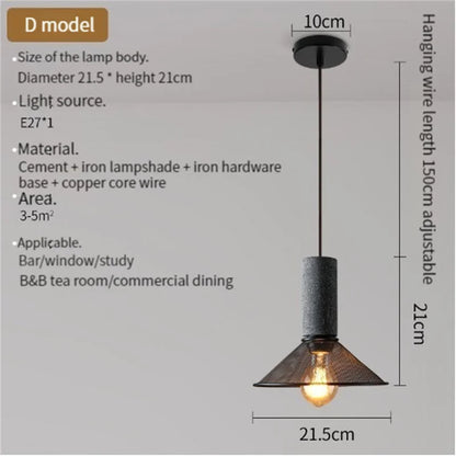 suspension industrielle en béton pour décoration intérieure Rayonnia  Luminaire Rayonnia