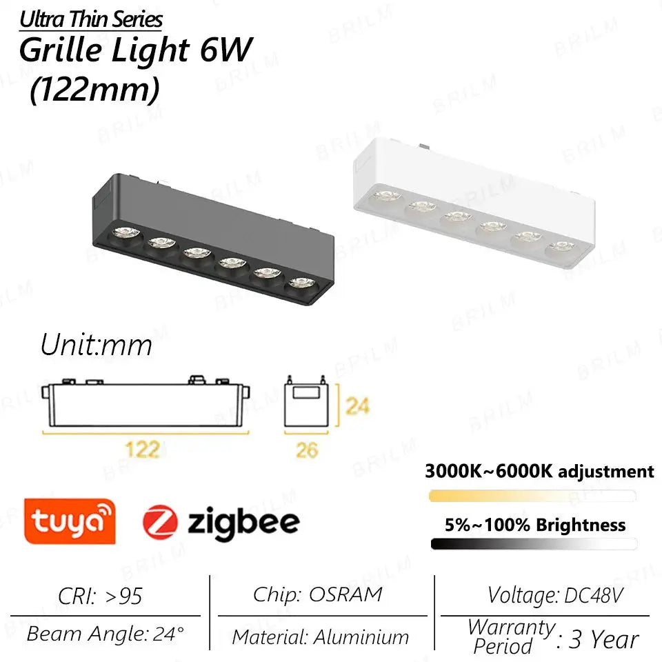 spot lumineux intelligent magnétique tuya zigbee à intensité variable Rayonnia  Luminaire Rayonnia