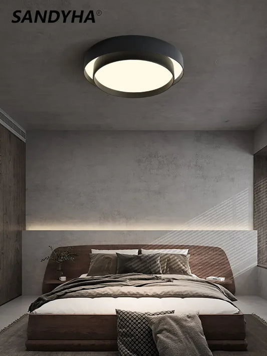 lustre moderne design nordique avec éclairage led 2024.