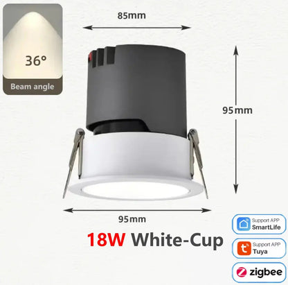 spot led cob zigbee intensité variable en aluminium.