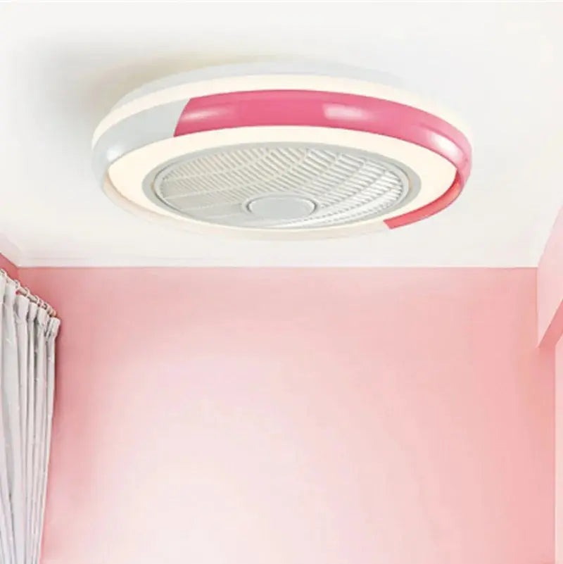 plafonnier moderne nordique avec ventilateur led intelligent et silencieux.