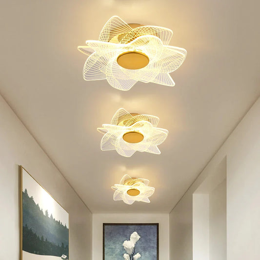 plafonnier led moderne en acrylique design pour intérieur décoratif.