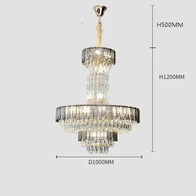 lustre en cristal de luxe pour hôtel et villa Rayonnia  Luminaire Rayonnia