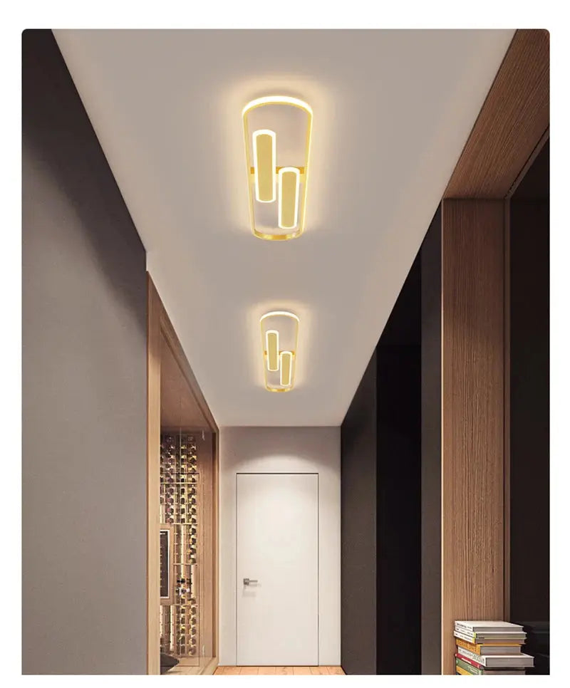 Plafonnier LED Moderne en Fer.