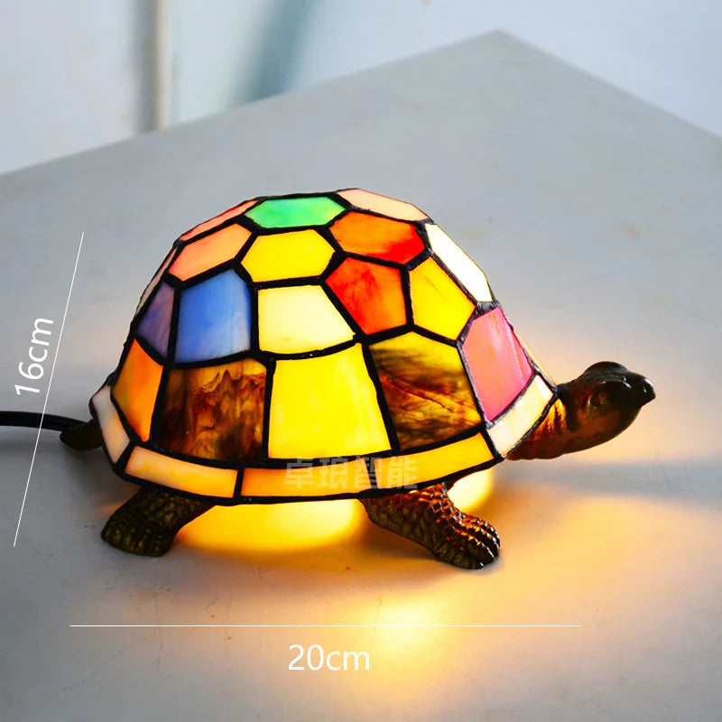 lampe de chevet tortue veilleuse led décorative pour enfant.