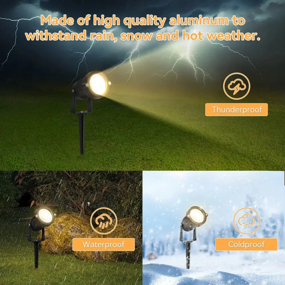 lampes de jardin led étanches pour éclairage extérieur décoratif.