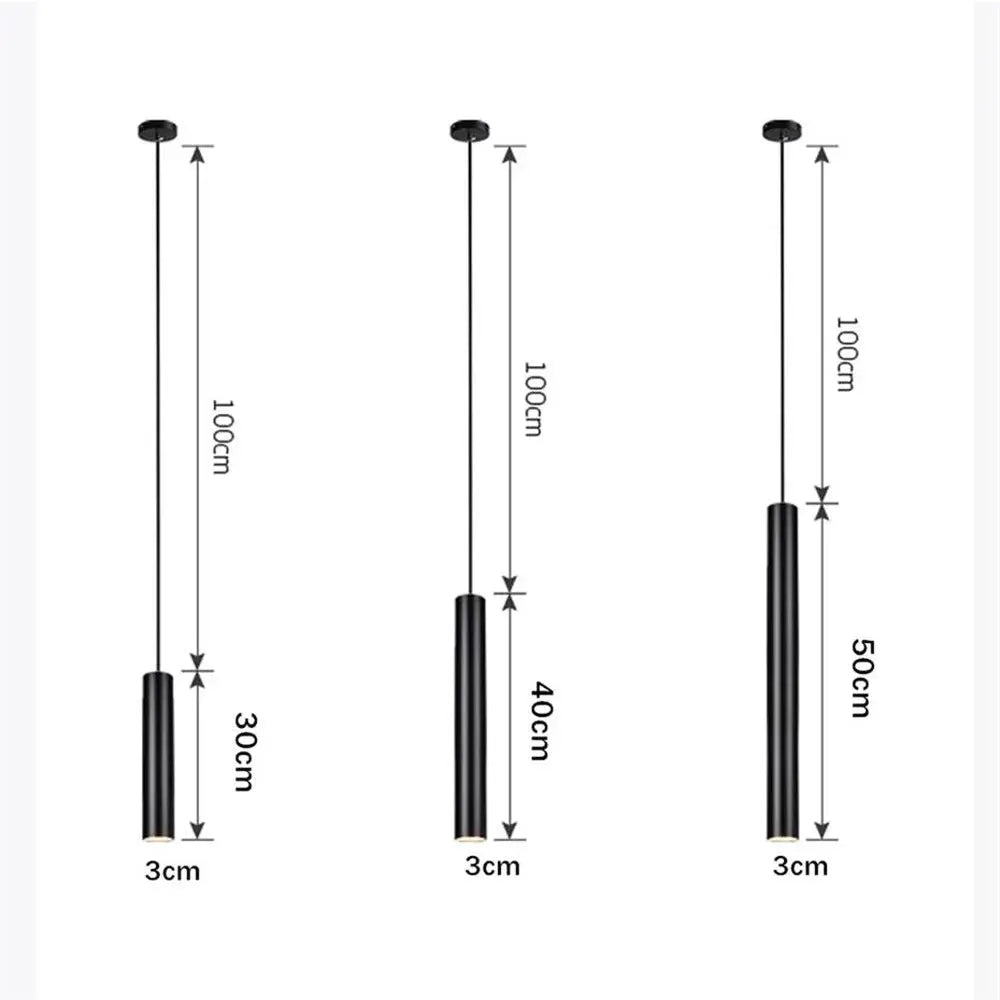 Lampe Suspendu LED en Métal.