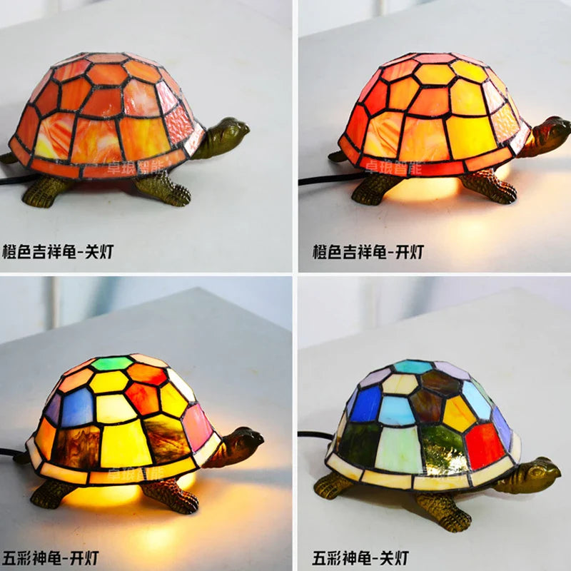 lampe de chevet tortue veilleuse led décorative pour enfant.