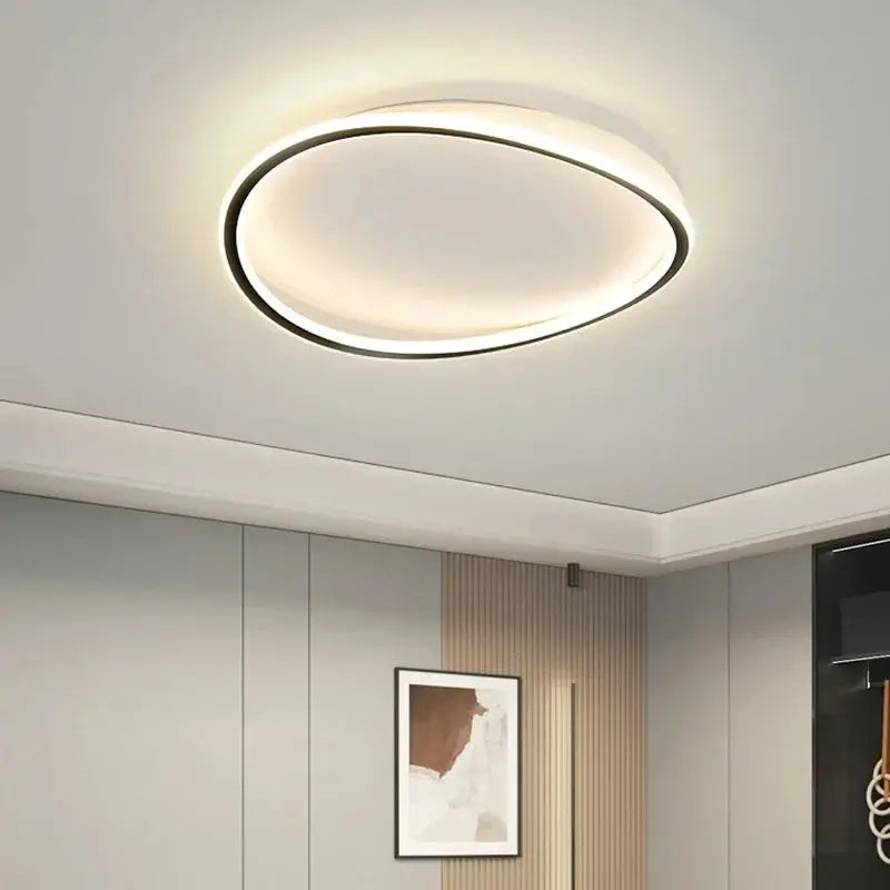 lustre moderne à led pour décoration intérieure élégante.