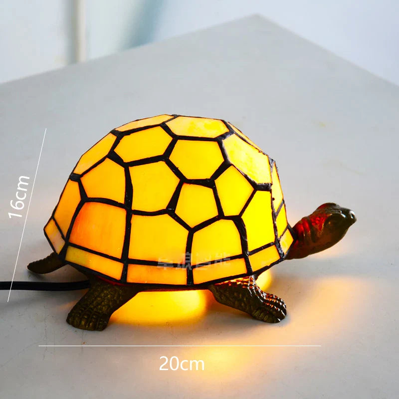 lampe de chevet tortue veilleuse led décorative pour enfant.