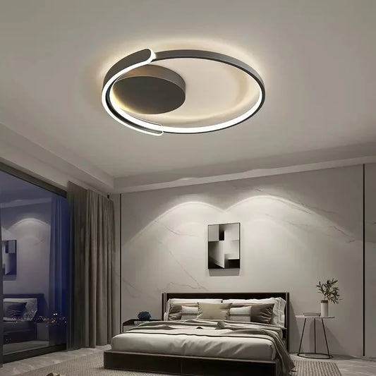 plafonnier led moderne pour décoration intérieure et ambiance chaleureuse.