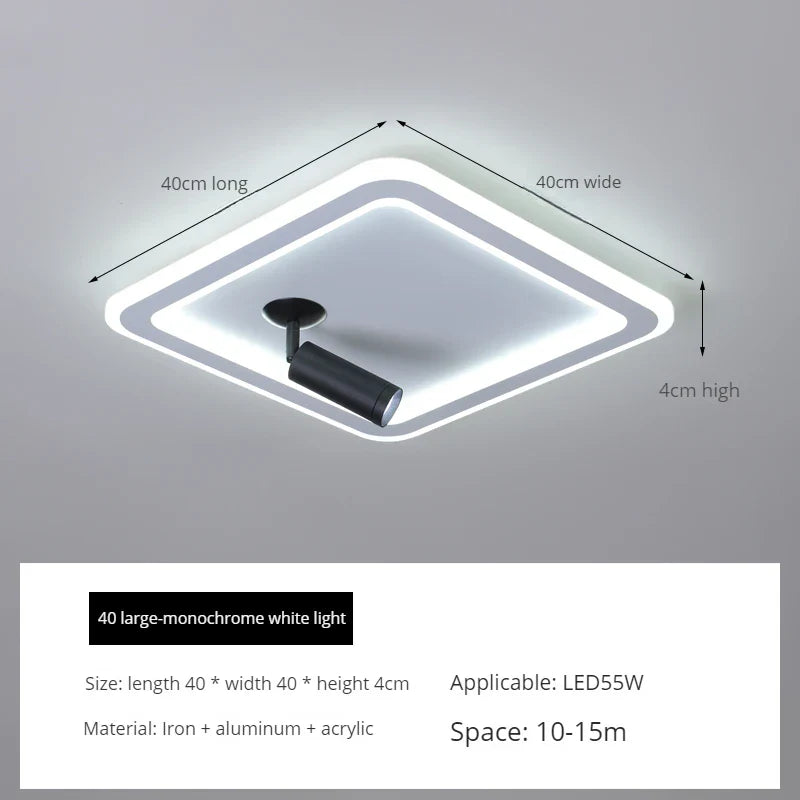 plafonnier led moderne design pour intérieur éclairage surface.