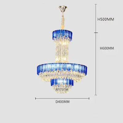 lustre en cristal de luxe pour hôtel et villa.