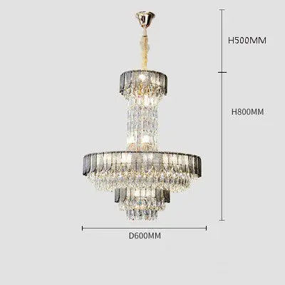 lustre en cristal de luxe pour hôtel et villa.