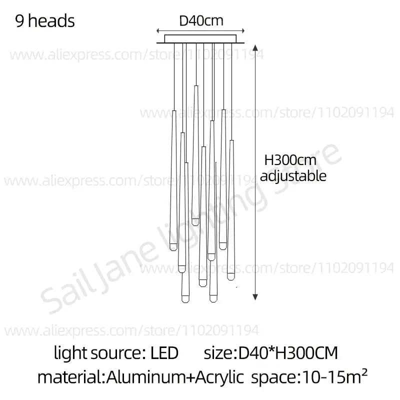 Lustre Suspendue LED Nordic.