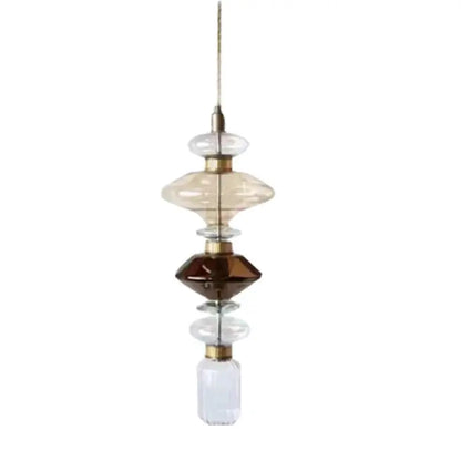 suspension design italienne en verre pour intérieur élégant.