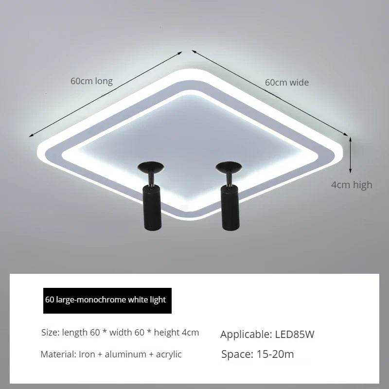 plafonnier led moderne design pour intérieur éclairage surface.