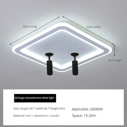 plafonnier led moderne design pour intérieur éclairage surface.