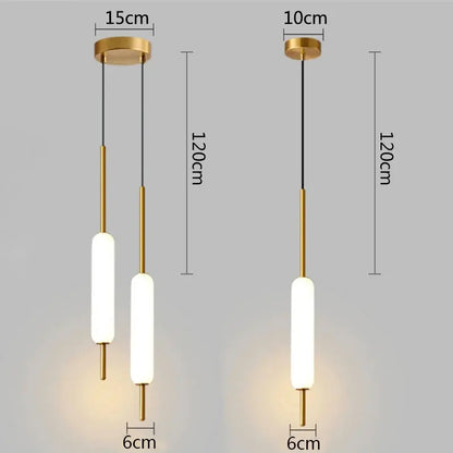 Double Lampe Nordique suspendue.