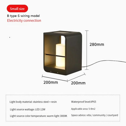 lampe de jardin solaire moderne pour éclairage extérieur décoratif Rayonnia  Luminaire Rayonnia