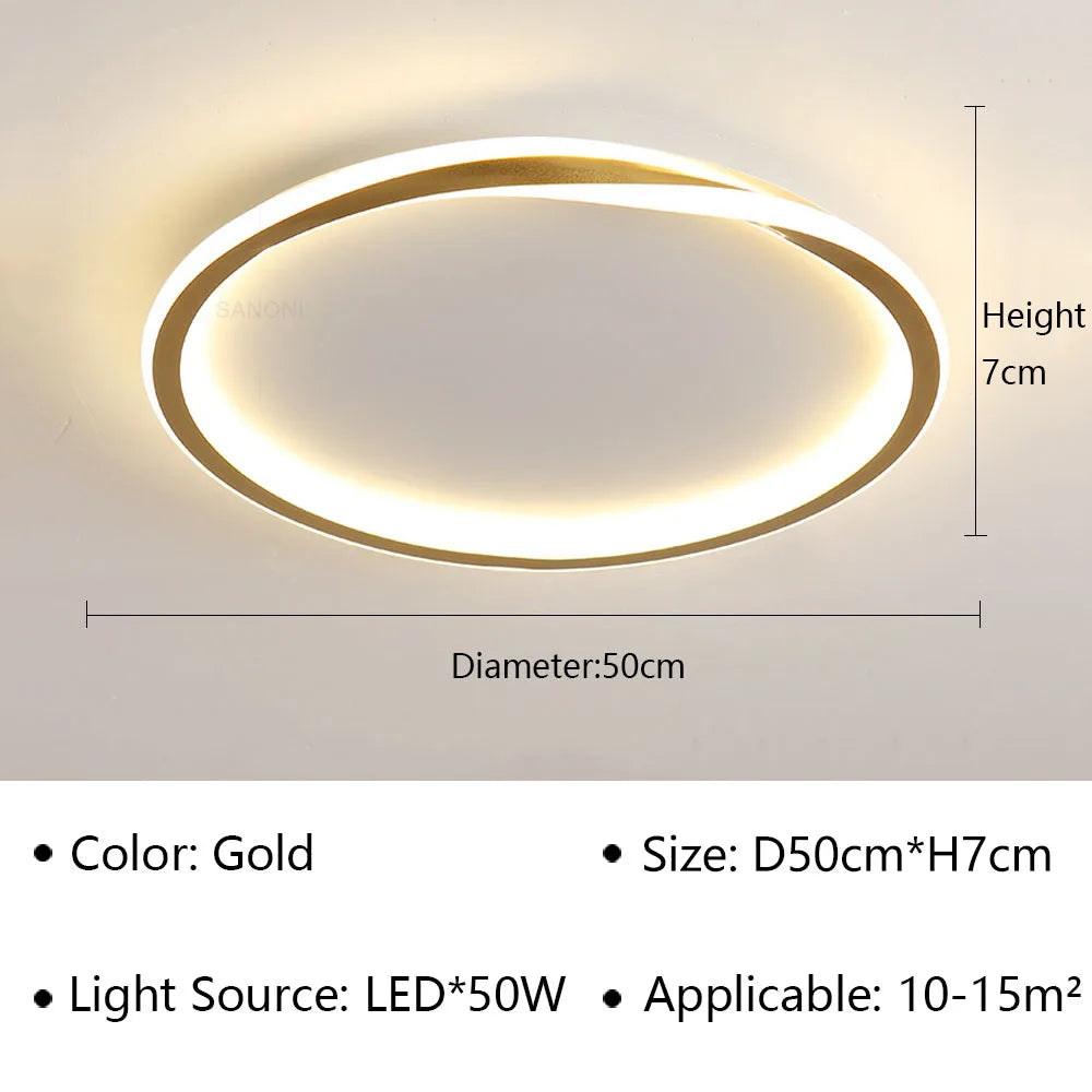 plafonnier led moderne pour décoration intérieure élégante et contemporaine.