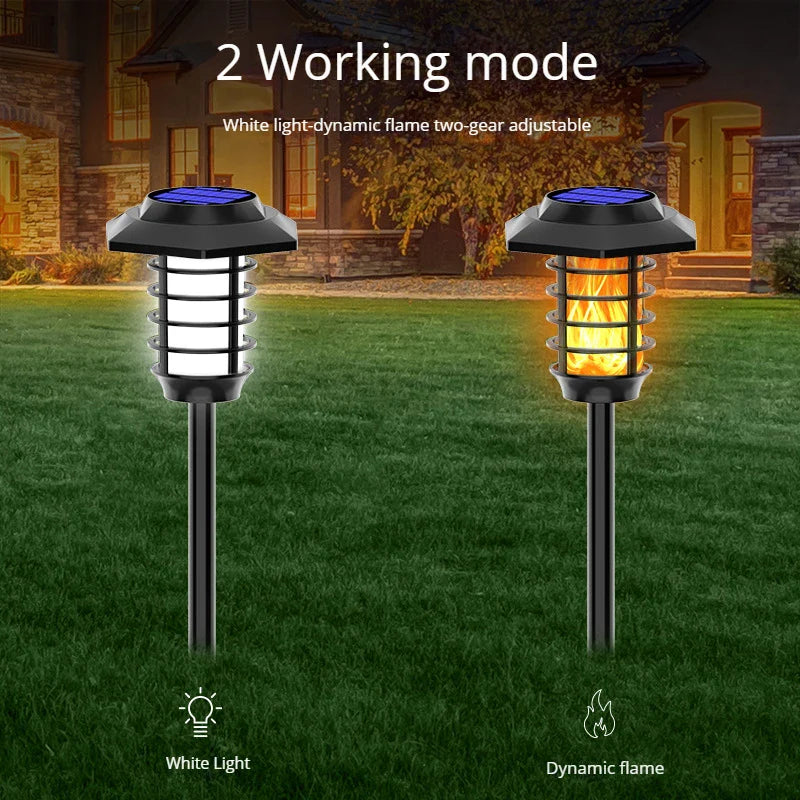 lampe solaire à led pour décoration extérieure de jardin.